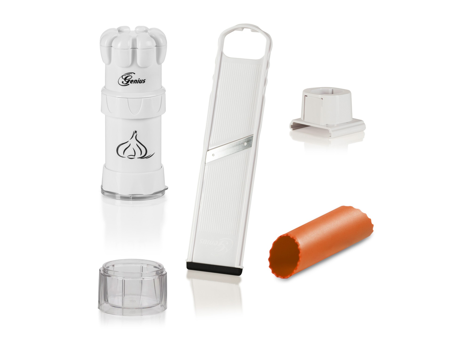 

Чеснокорезка бытовая механическая 4в1 Delimano Brava Набор для нарезки чеснока