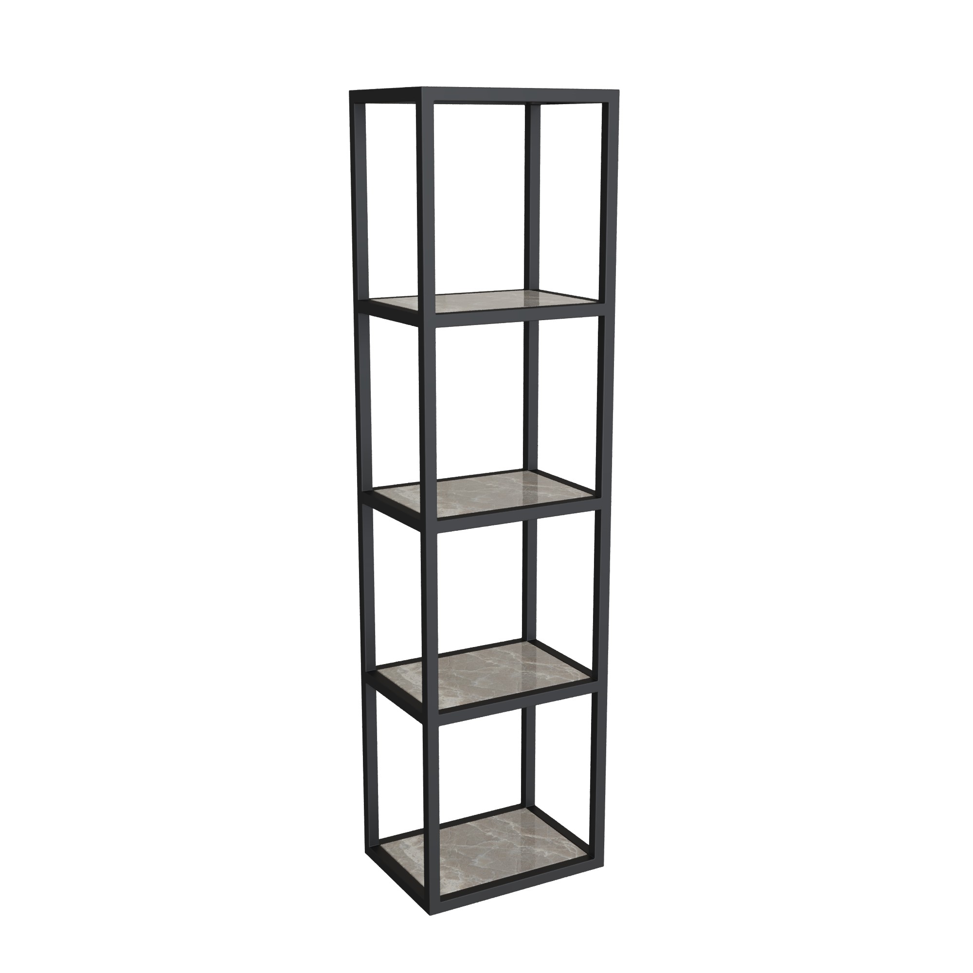 

Стеллаж металлический для вещей Altstahl CANTE 4 (250х340х1300) Черный