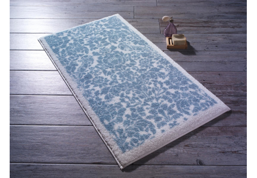 

Коврик для ванной Confetti Stencil Antik Mavi 50x57 Сине-белый