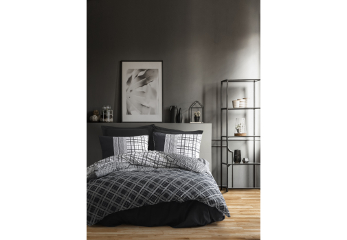 

Комплект постельного белья Cotton box Masculine Carlos Siyah 200x220