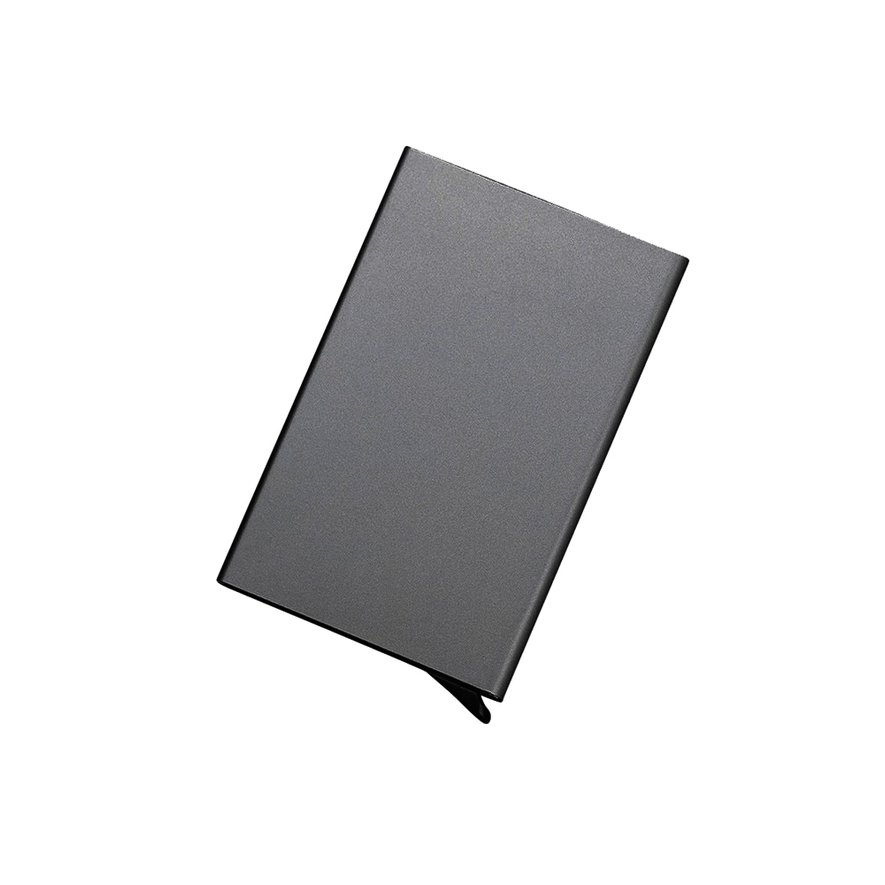 

Металлический чехол для банковской карты с защитой от считывания LOCKER's Card Protector Titanium Dark Grey