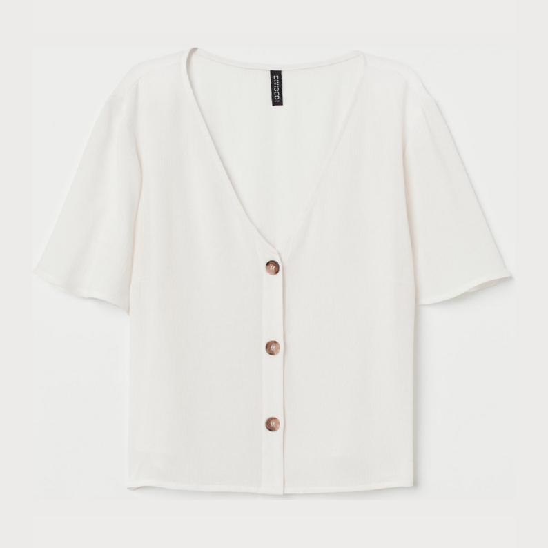 

Блузка H&M 1911-7232019  Белая, Блузка H&M 1911-7232019 42 Белая