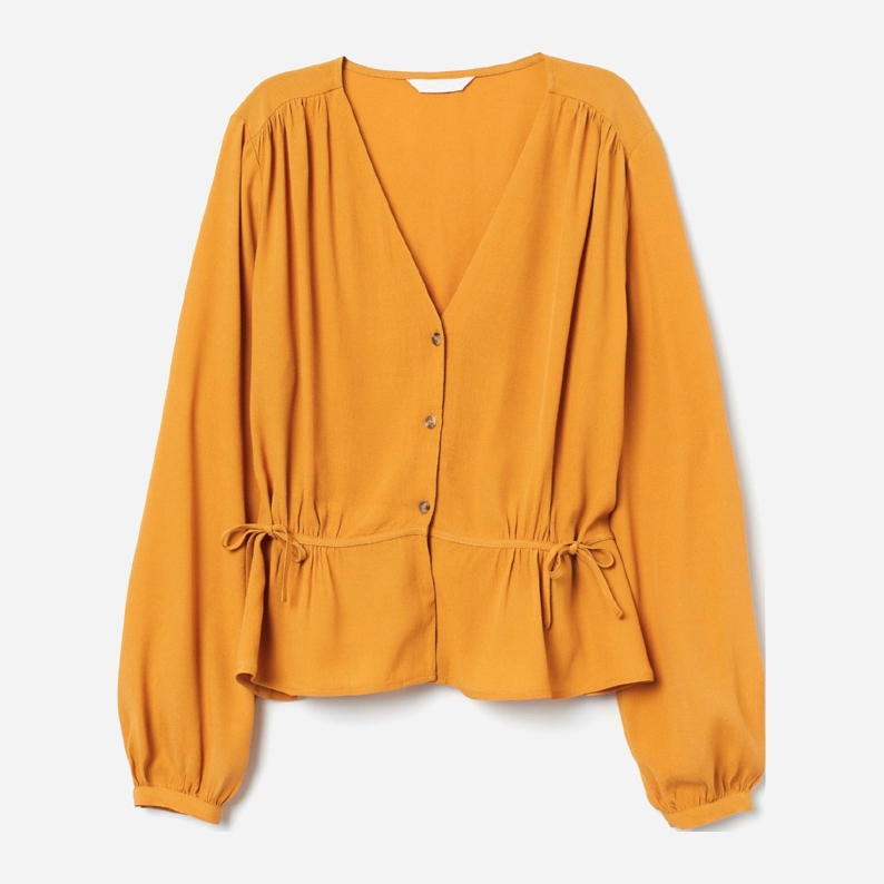 

Блузка H&M 212-8060120  Горчичная, Блузка H&M 212-8060120 34 Горчичная