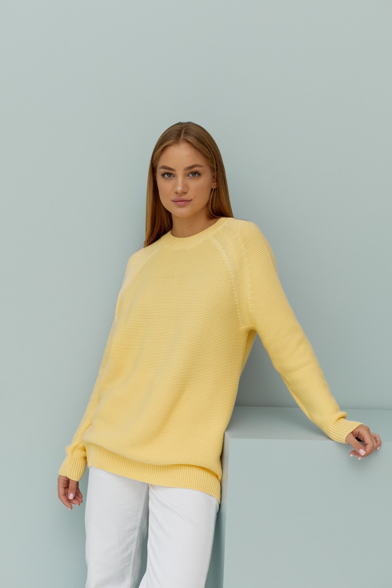 

Свитер LYTVYN Reglan  Желтый, Свитер LYTVYN Reglan 42-46 Желтый