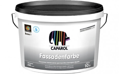 

Фасадная краска Caparol Standard Fassadenfarbe белая 10 л арт - 948448