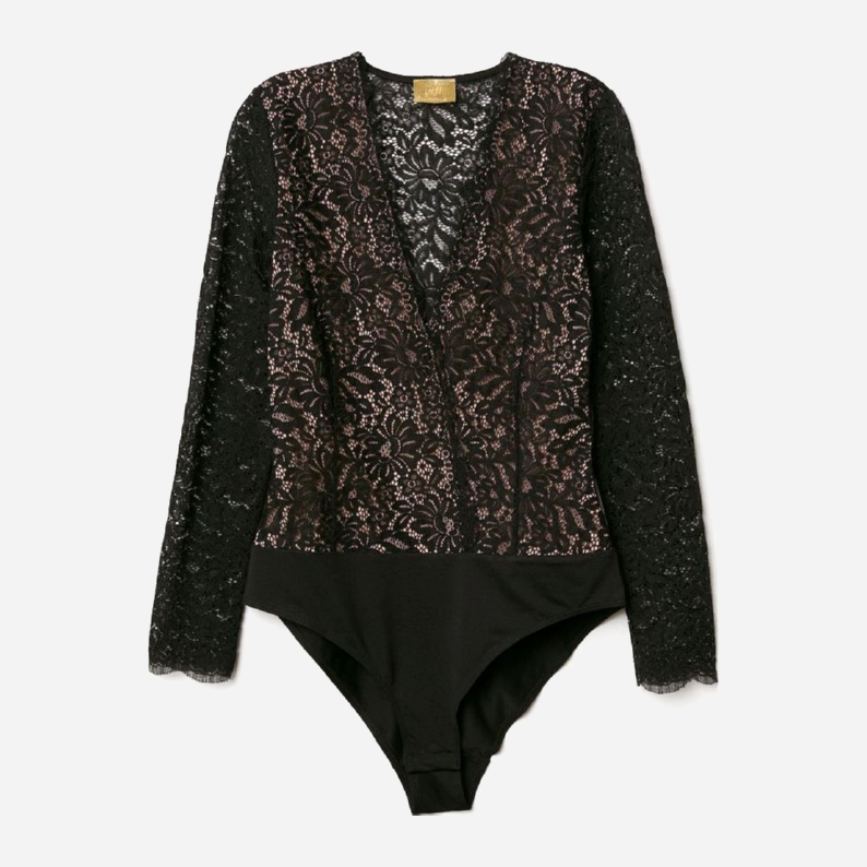 

Боди-блузка H&M Gold 0668153-9  Черная, Боди-блузка H&M Gold 0668153-9 34 Черная
