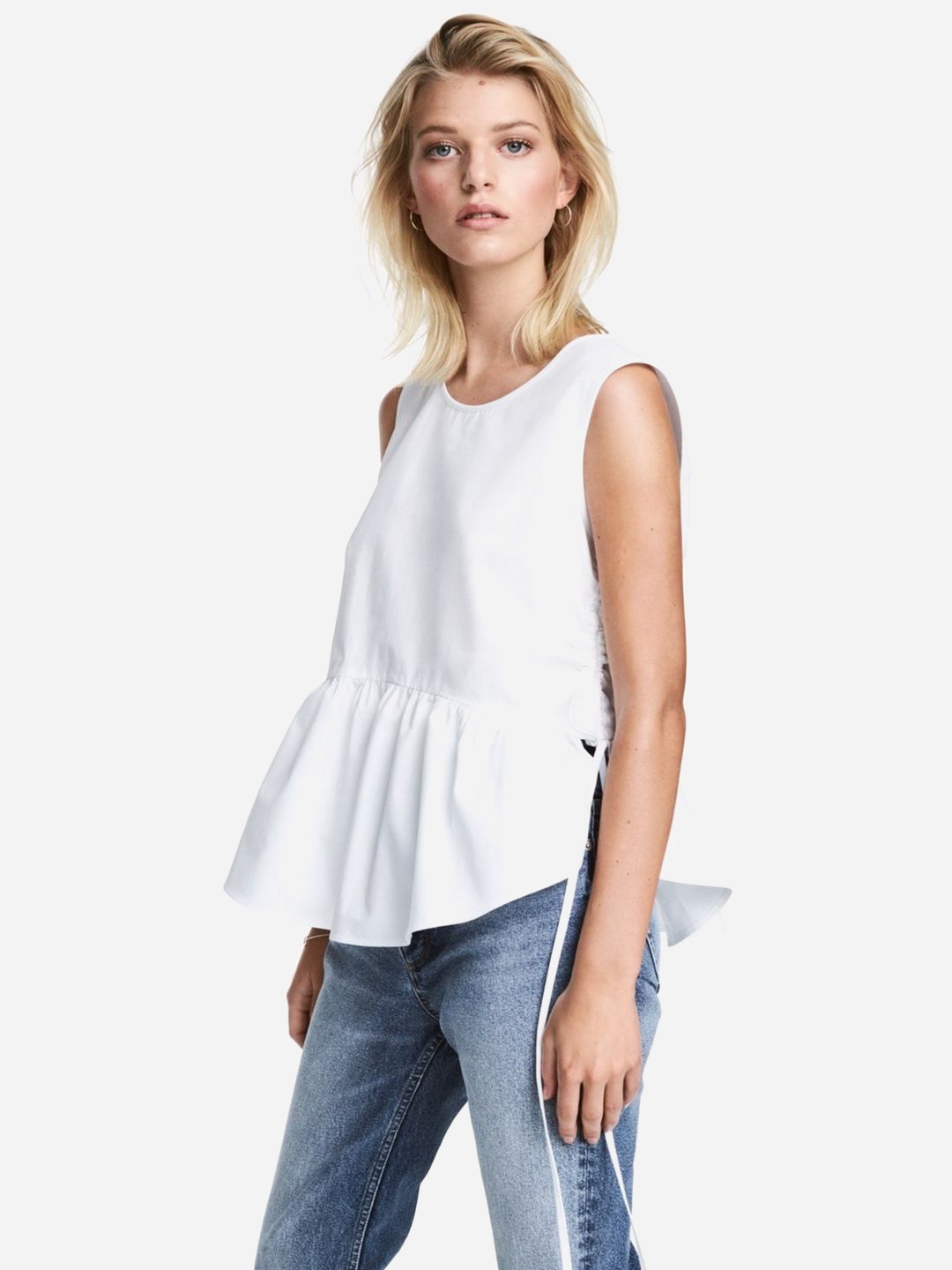 

Блузка H&M 0530750-5  Белая, Блузка H&M 0530750-5 32 Белая