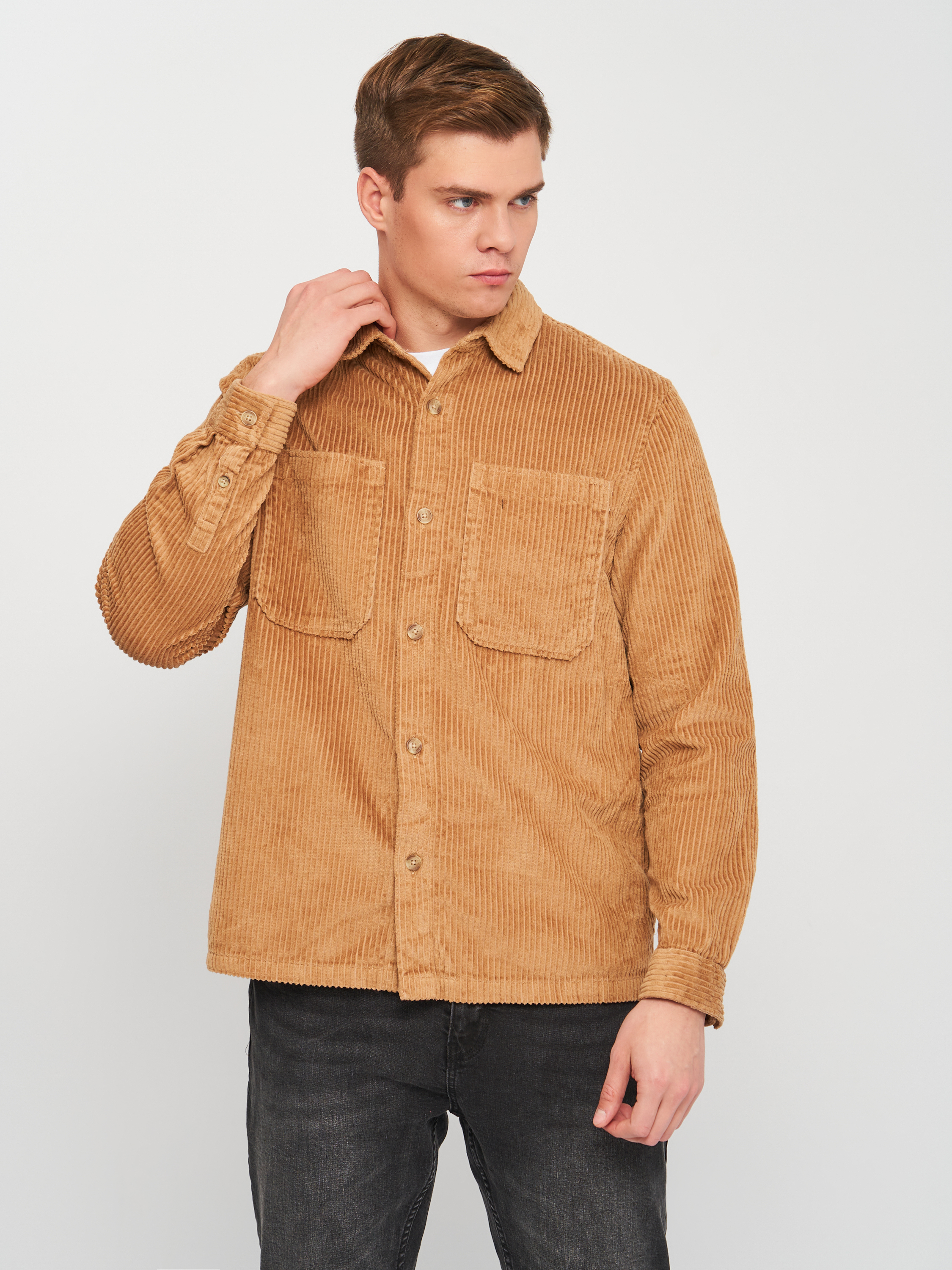 

Рубашка Topman XAZ280636STBW  Бежевая, Рубашка Topman XAZ280636STBW M Бежевая