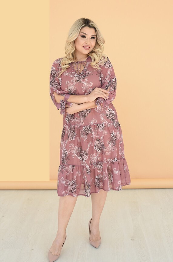 

Платье женское St-Style 68292  Пыльная роза, Платье женское St-Style 68292 56 Пыльная роза