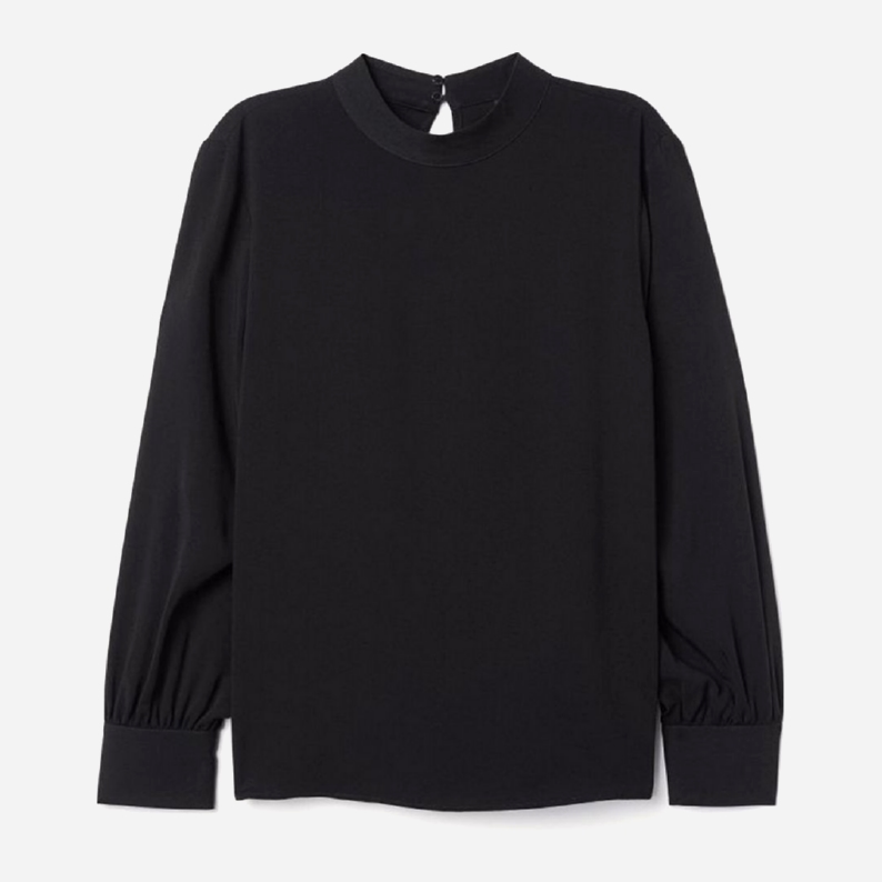 

Блузка H&M 0756626-8  Черная, Блузка H&M 0756626-8 36 Черная