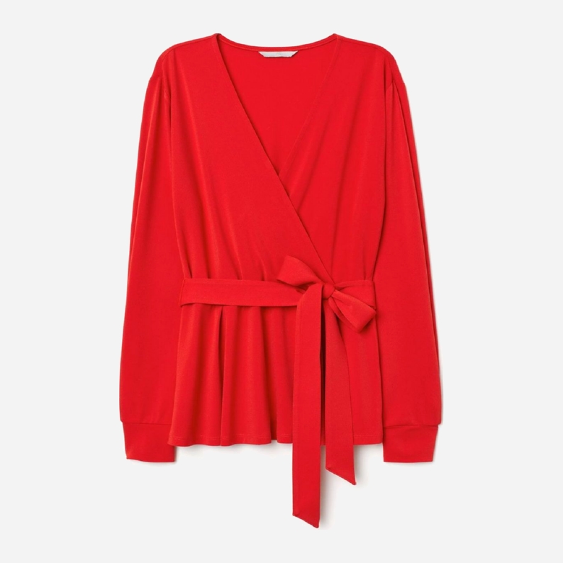 

Блузка H&M 0711440-8  Красная, Блузка H&M 0711440-8 L Красная