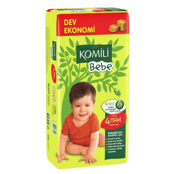 

Подгузники Komili Bebe Размер 4 (Maxi) 7-18 кг 60 шт Для комфорта вашего ребенка Гипоалергенные (КВ 07817-04)