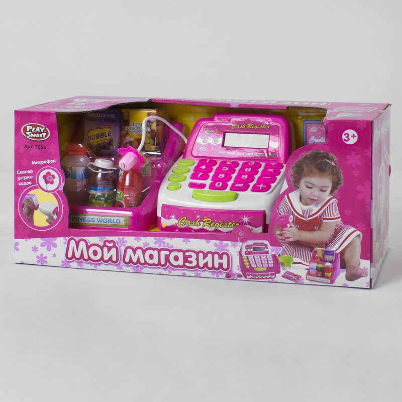 

Кассовый аппарат PLAY SMART 7255 "Мой магазин" батар.муз.кор.40*18*18 ш.к.