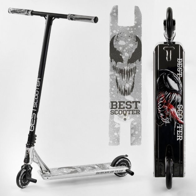 

Самокат трюковый 65030 Best Scooter "SIMBIOTE" HIC-система, ПЕГИ, алюминиевый диск и дека, колёса 120 мм PU, ширина руля - 57 см