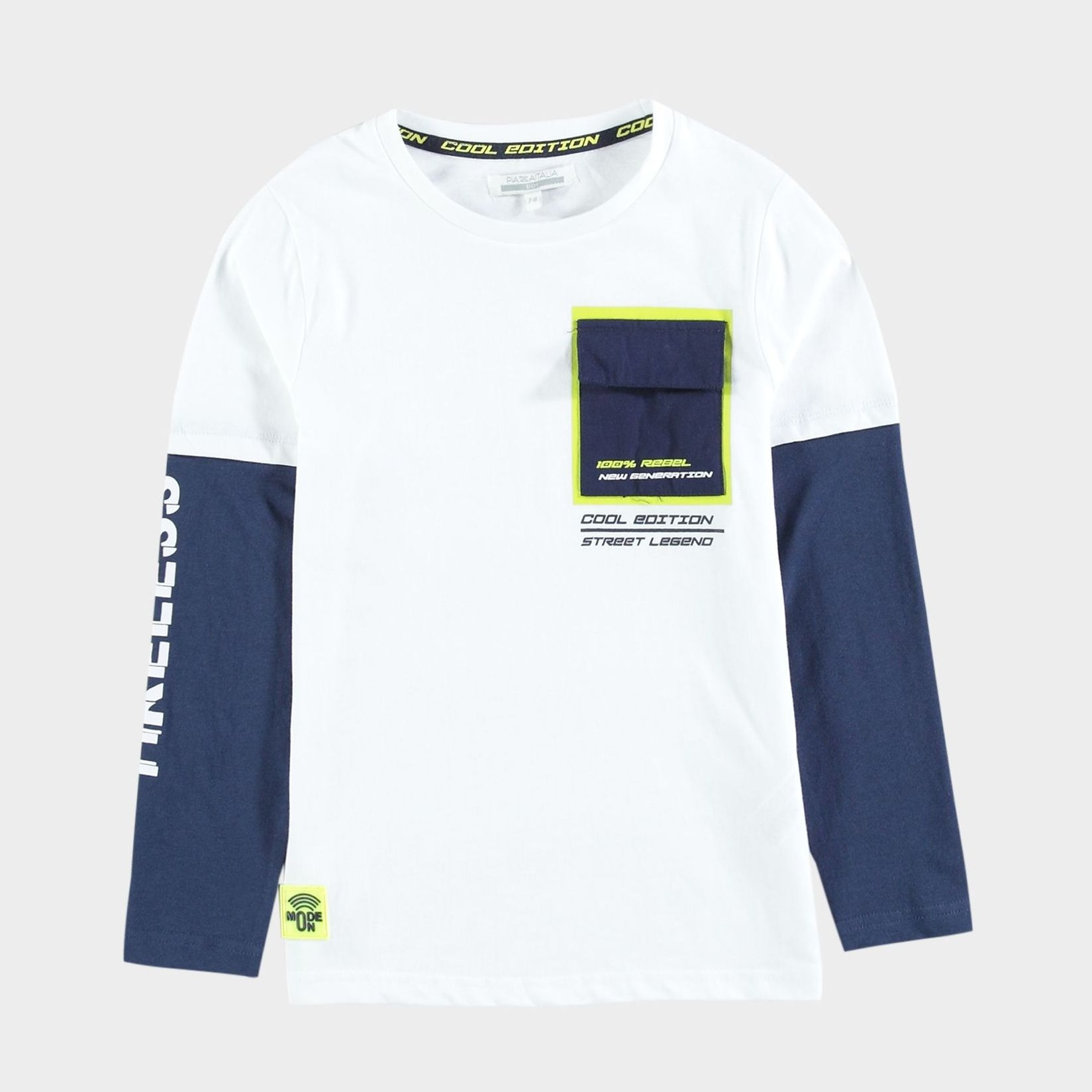 

Футболка с длинными рукавами Piazza Italia 55211 152-158 см White
