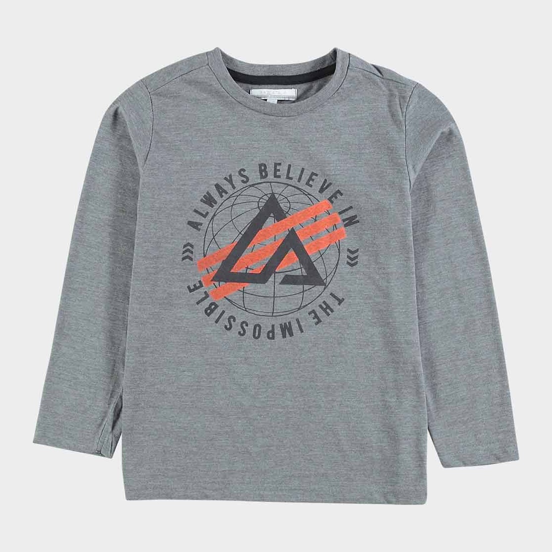 

Футболка с длинными рукавами Piazza Italia 70614 140-146 см Grey Melange