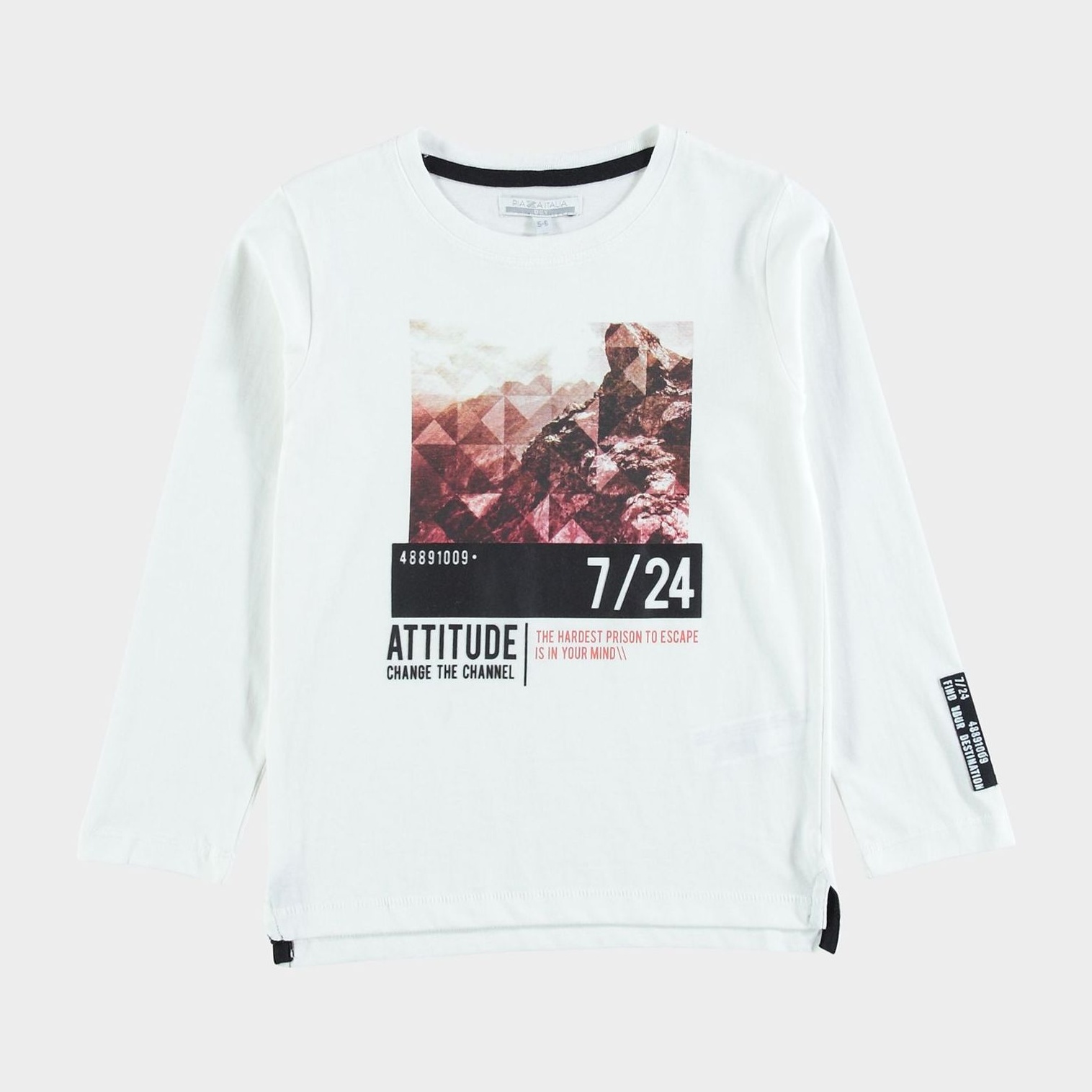 

Футболка с длинными рукавами Piazza Italia 73668 116 см Off White