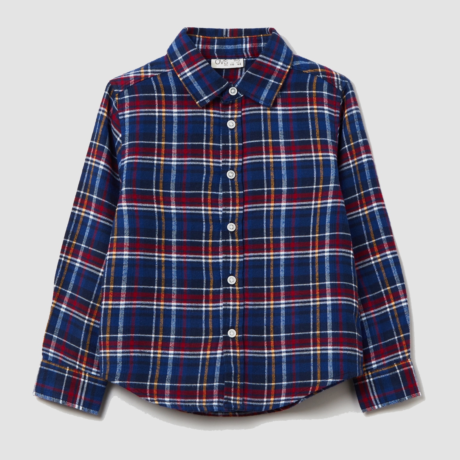 

Рубашка OVS 1326515 104 см Blue Check
