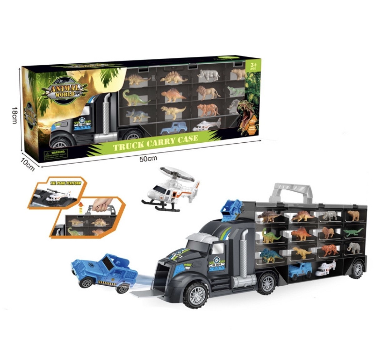 

Грузовик с животными Animal World Truck Carry Case