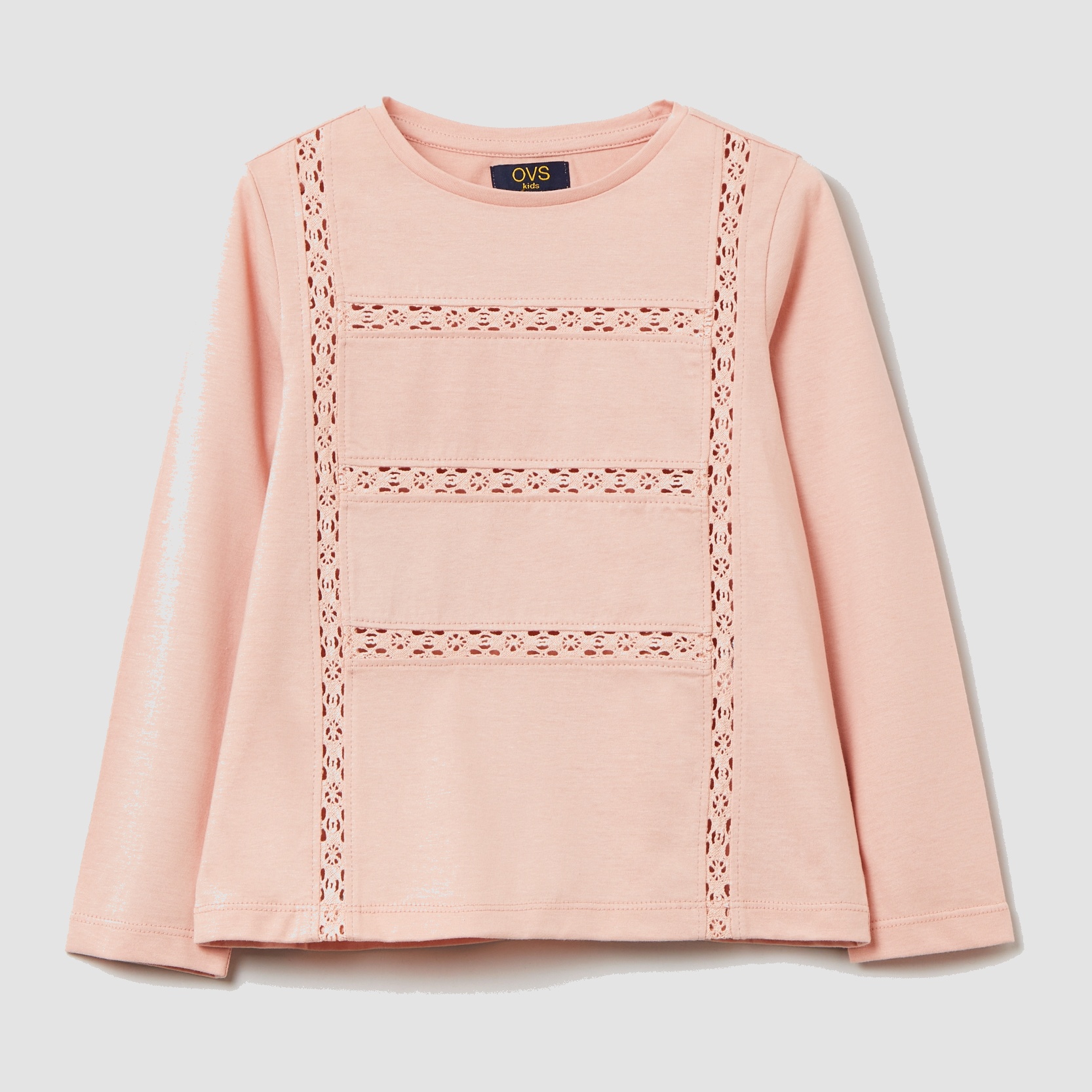 

Футболка с длинными рукавами OVS 1331664 134 см Pink