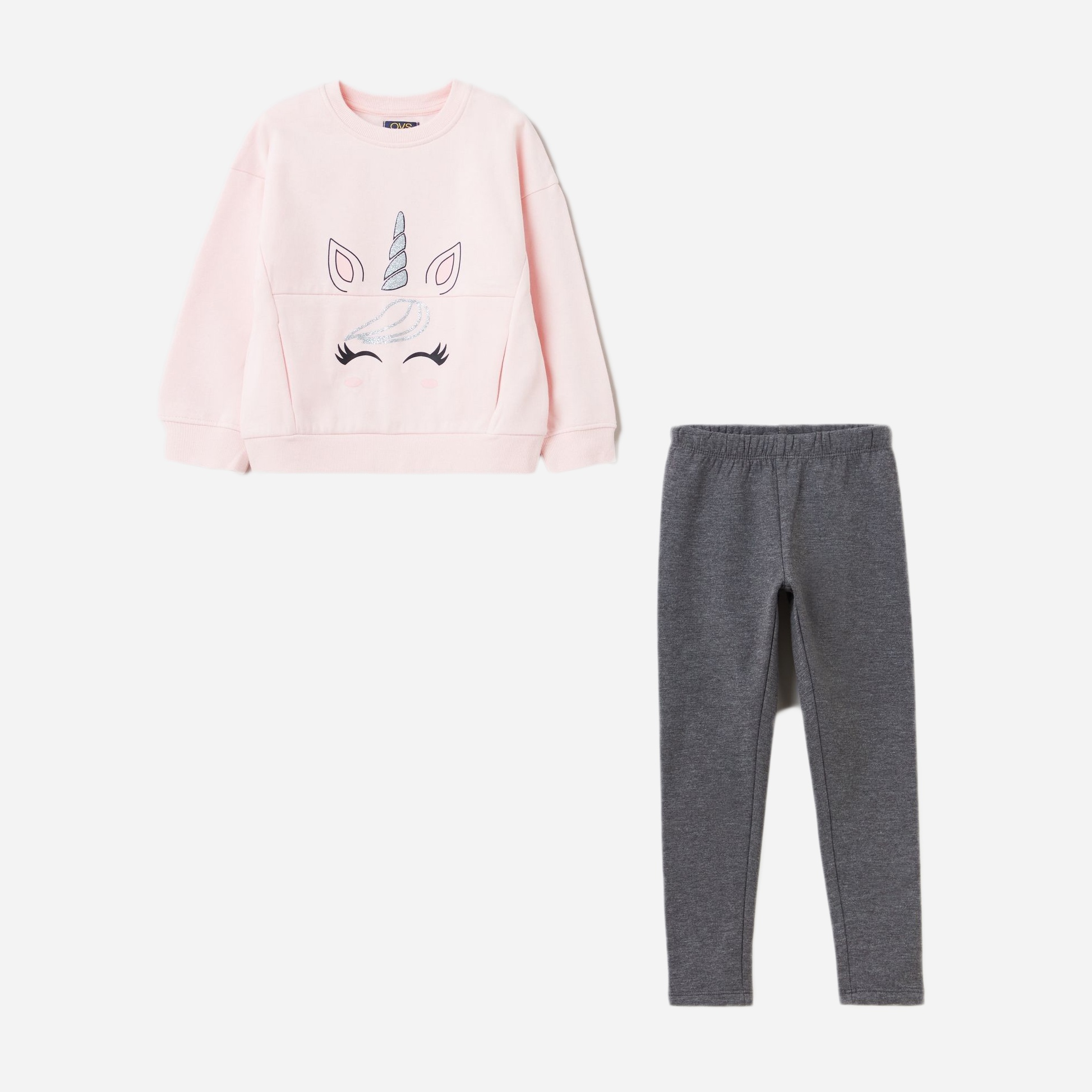 

Костюм (свитшот + лосины) OVS 1334655 140 см Pink