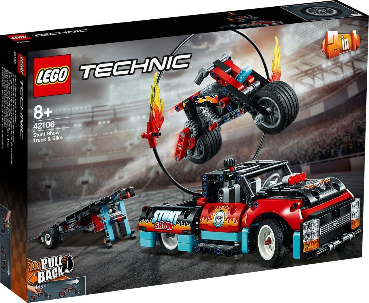 

Lego Technic Шоу трюков на грузовиках и мотоциклах Лего техник 42106