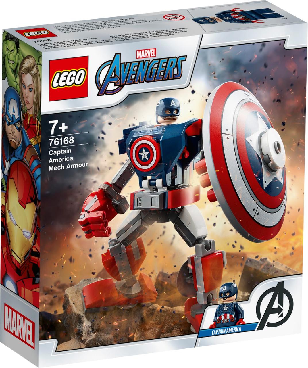 

Лего супергерои марвел Lego Super Heroes Робоброня Капитана Америки 76168