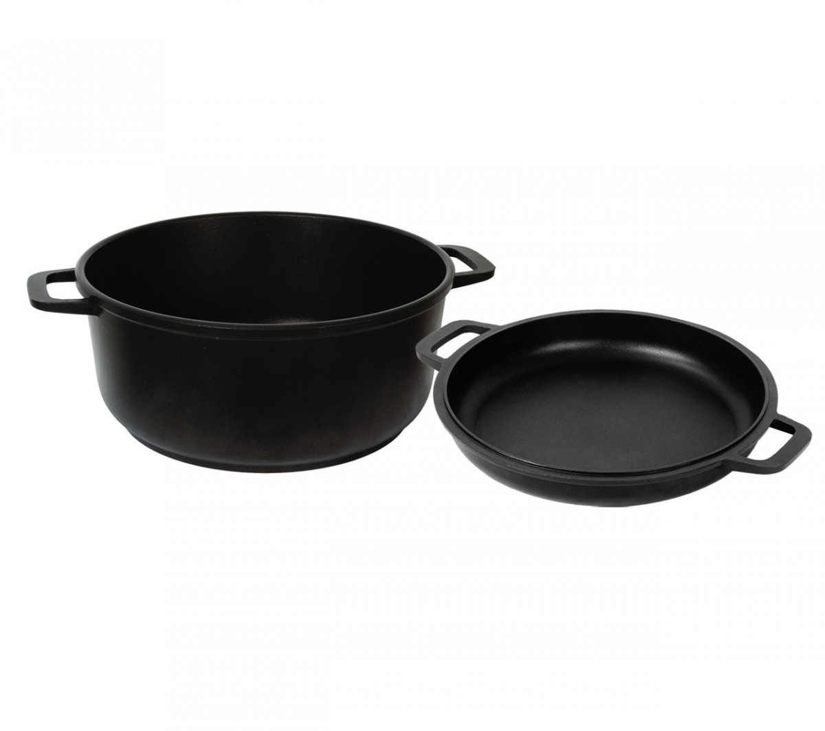 

Кастрюля алюминиевая Биол 2 л Ø20 см с антипригарным покрытием и крышкой-сковородой