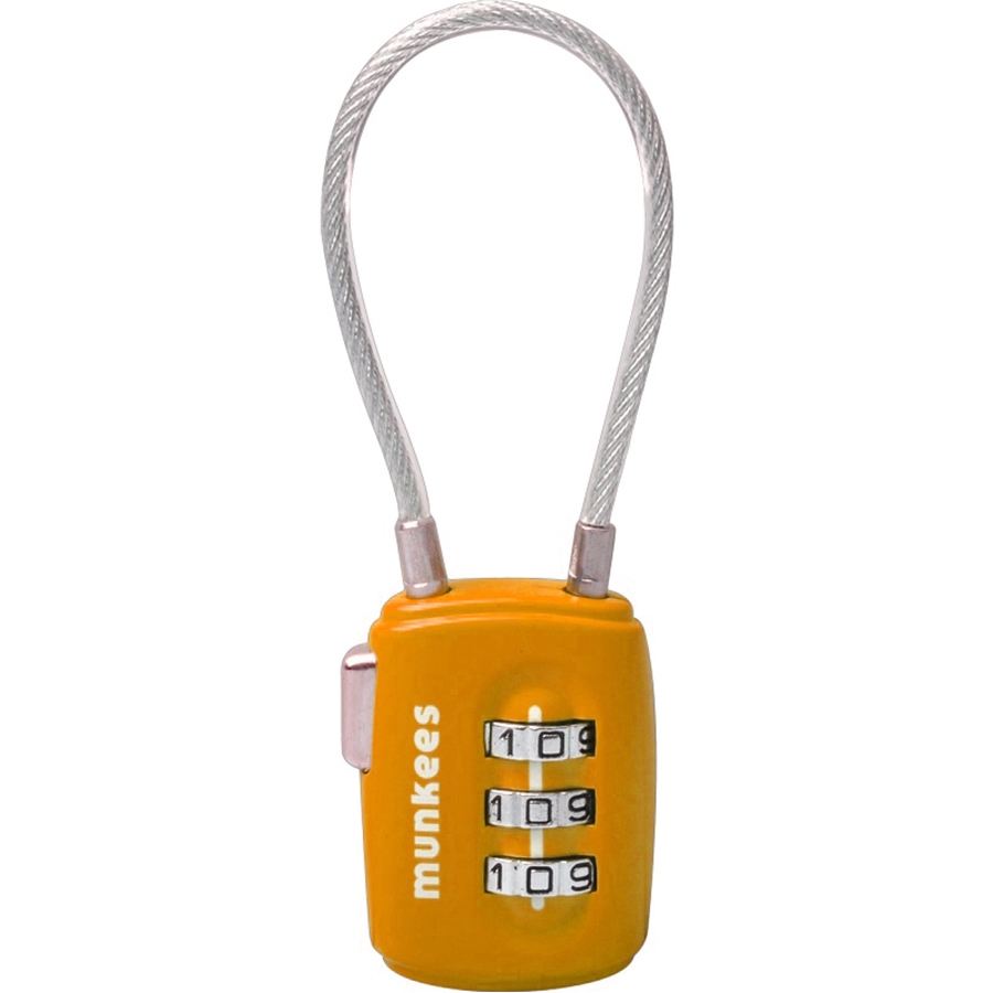 

Брелок-замок Munkees 3608 Cable Combi Lock orange