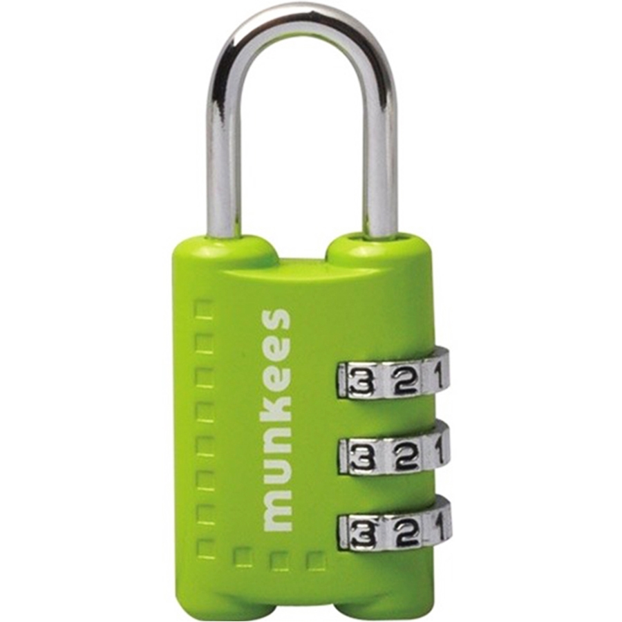 

Брелок-замок Munkees 3604 Combi Lock 1 lime