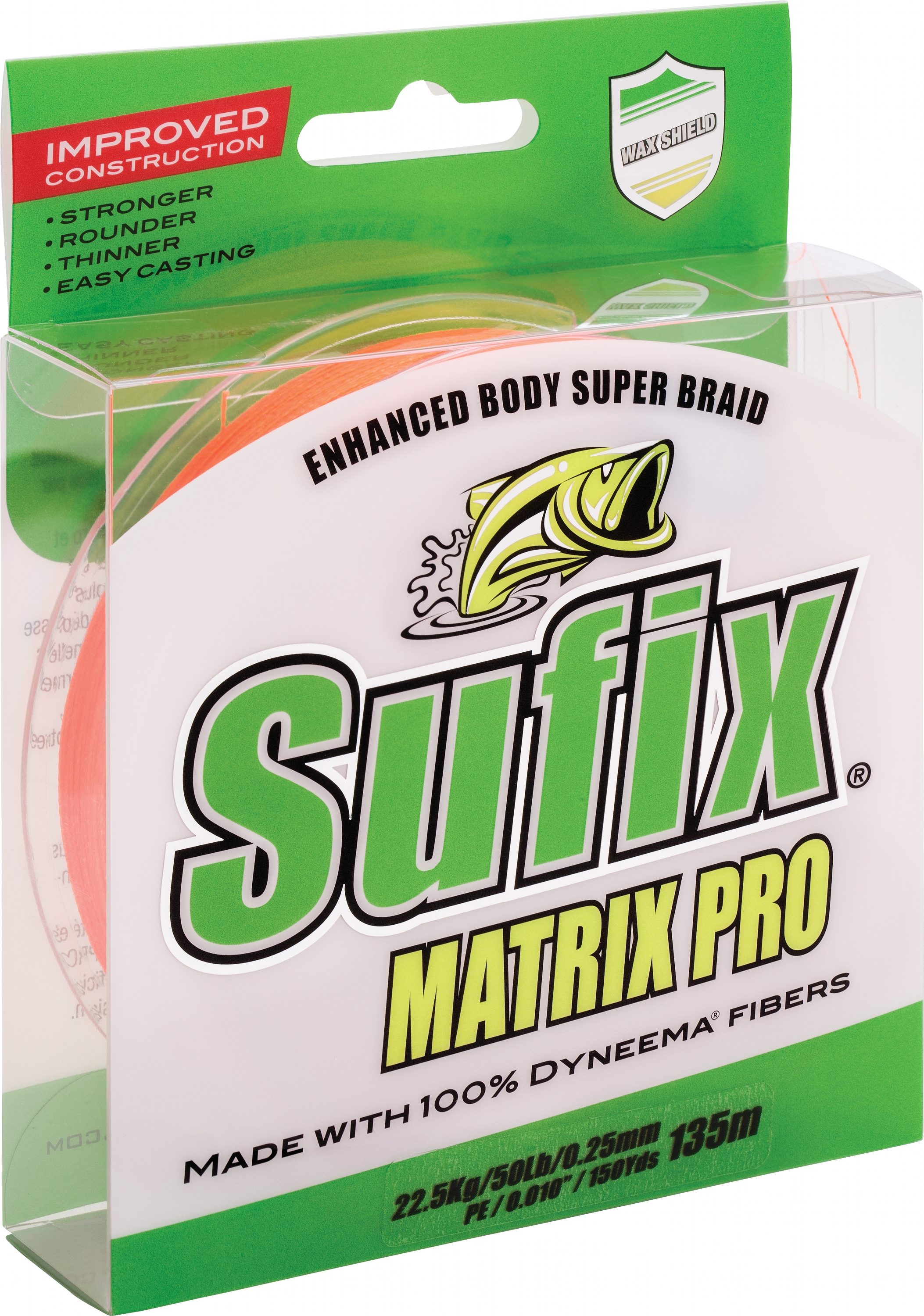 

Шнур Sufix Matrix Pro 135 м 0.18 мм 13.5 кг PE1 30 LB Orange (DS1WT0204gFB1P)