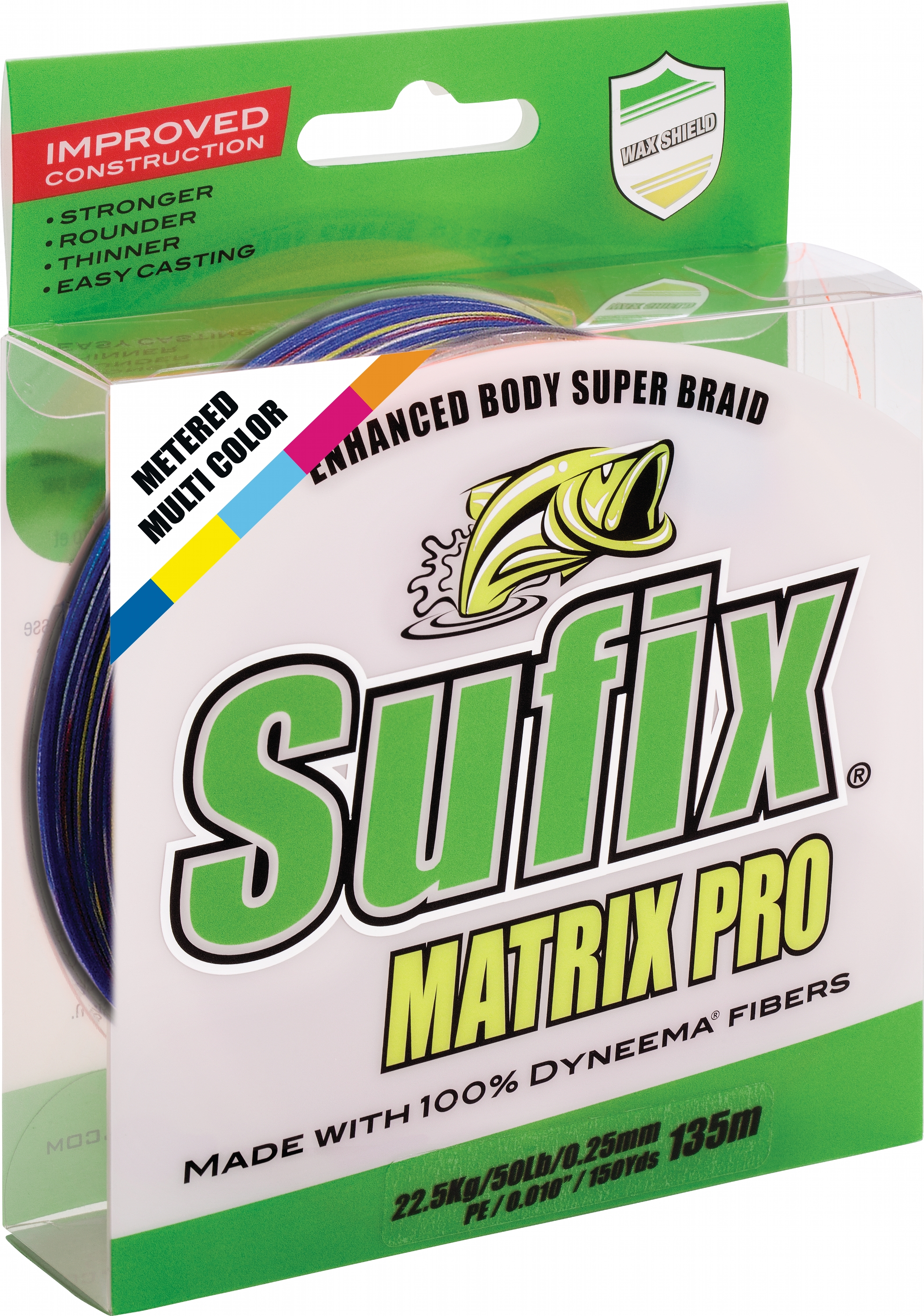

Шнур Sufix Matrix Pro 250 м 0.12 мм 8.1 кг PE0.6 18 LB Multi (DS1CB0148uDC2P)