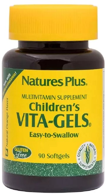 

Комплекс Витаминов Для Детей, Children's Vita-Gels, Nature's Plus, вкус апельсина, 90 гелевых капсул (097467029989)
