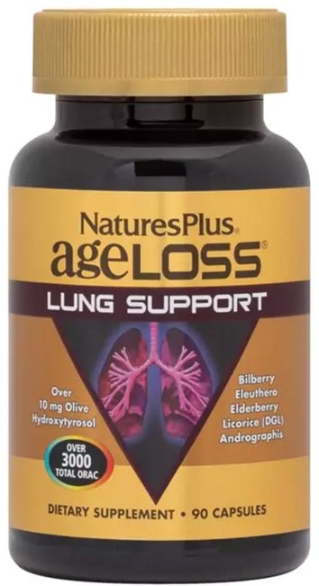

Комплекс Для Поддержки Легких, AgeLoss Lung Support, Natures Plus, 90 капсул (097467080058)