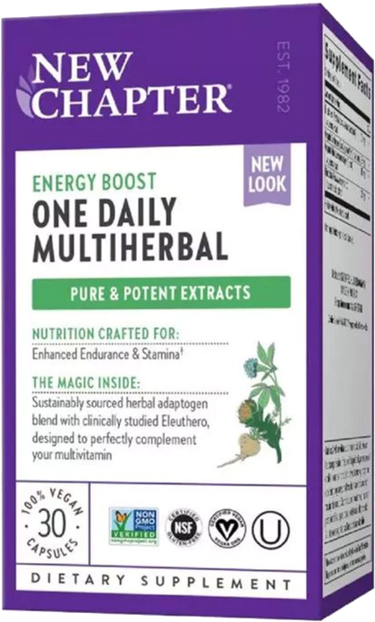 

Травы для Повышения Энергии, MultiHerbal Energy, New Chapter, 30 капсул (727783902887)