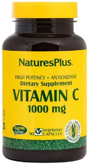 

Витамин C, Vitamin C, 1000 мг, Nature's Plus, 90 вегетарианских капсул (097467023123)