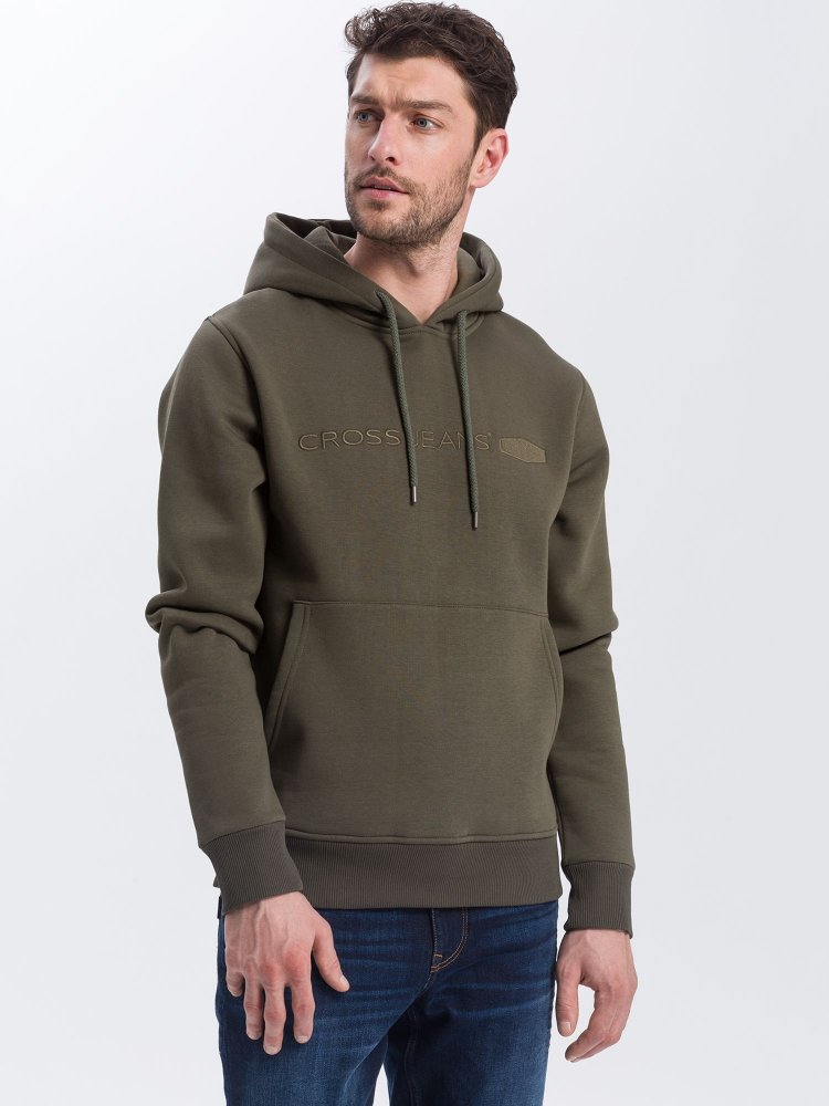 

Худи Cross Jeans 25234-002  Khaki, Худи Cross Jeans 25234-002 L Khaki
