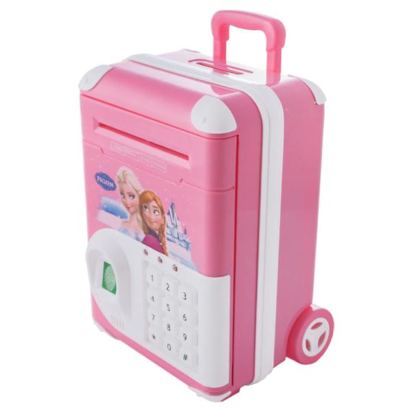 

Электронная копилка сейф в виде чемодана UKC "Frozen" с кодовым замком + купюроприемник, розовая (627068)