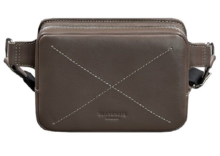 

Сумка на пояс женская кожаная BlankNote DROPBAG MINI темно-бежевая BN-BAG-6-beige