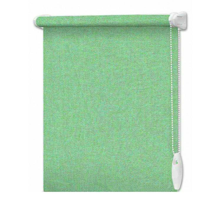 

Рулонная штора InterDiz Luminis Metallik 921 47,5х160 см открытого типа Блестящий Бирюзовый