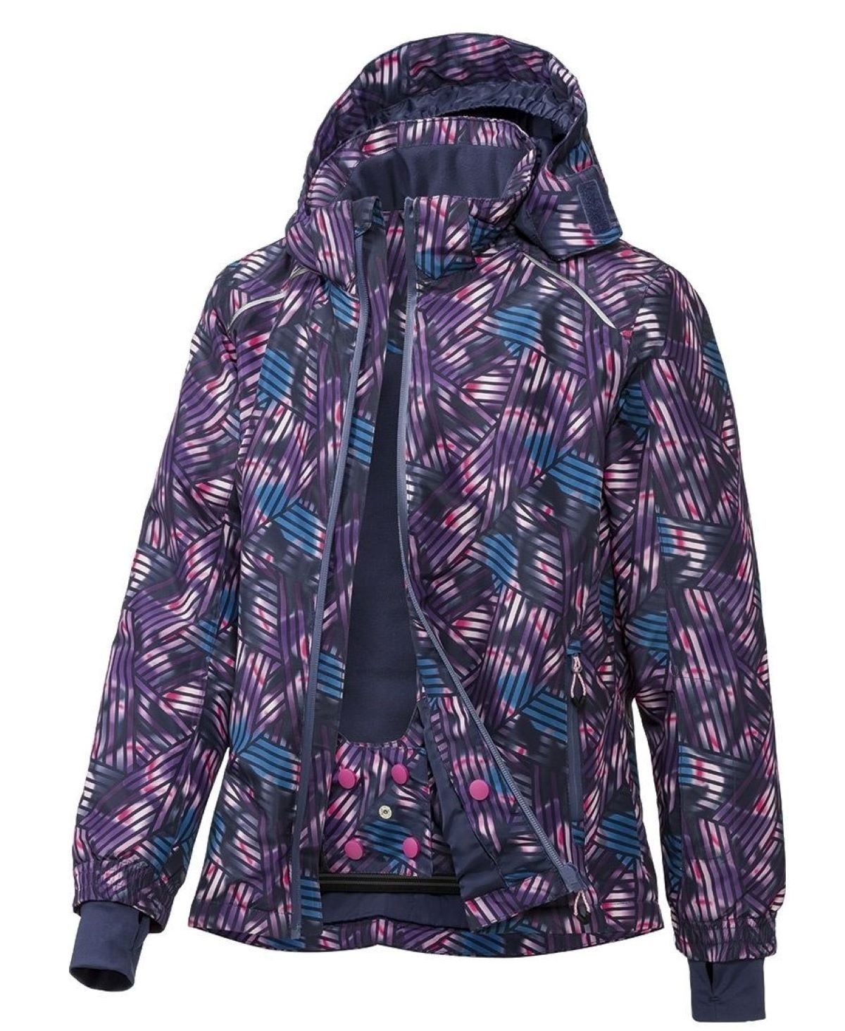 

Лыжная куртка для девочек Crivit 242-CR-158-164 Фиолетовая, комбинированная