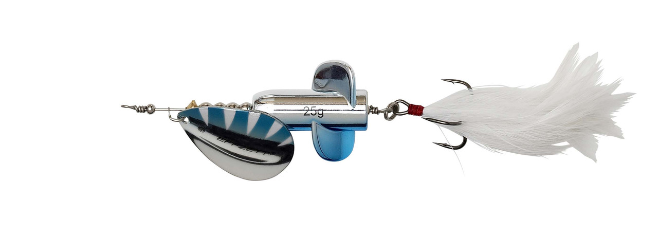 

Блесна-вертушка DAM Effzett Rattlin Spinner 11см 18гр (Silver/Blue)
