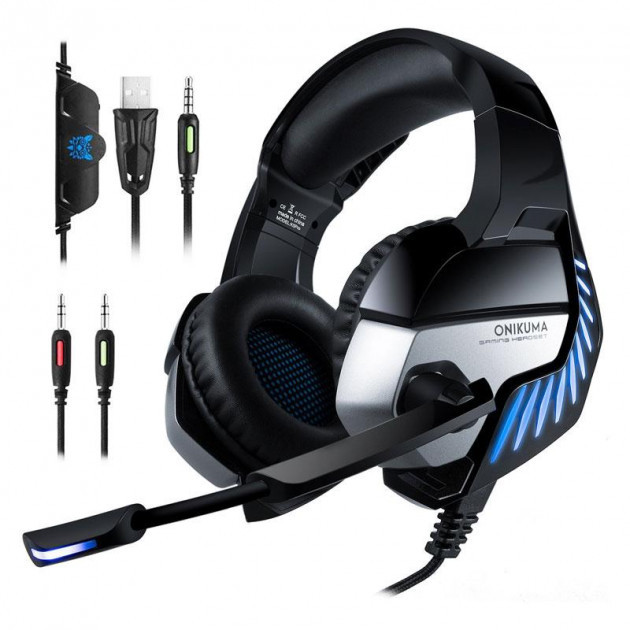 

Наушники игровые ONIKUMA Gaming LED K5 Pro Black/Blue
