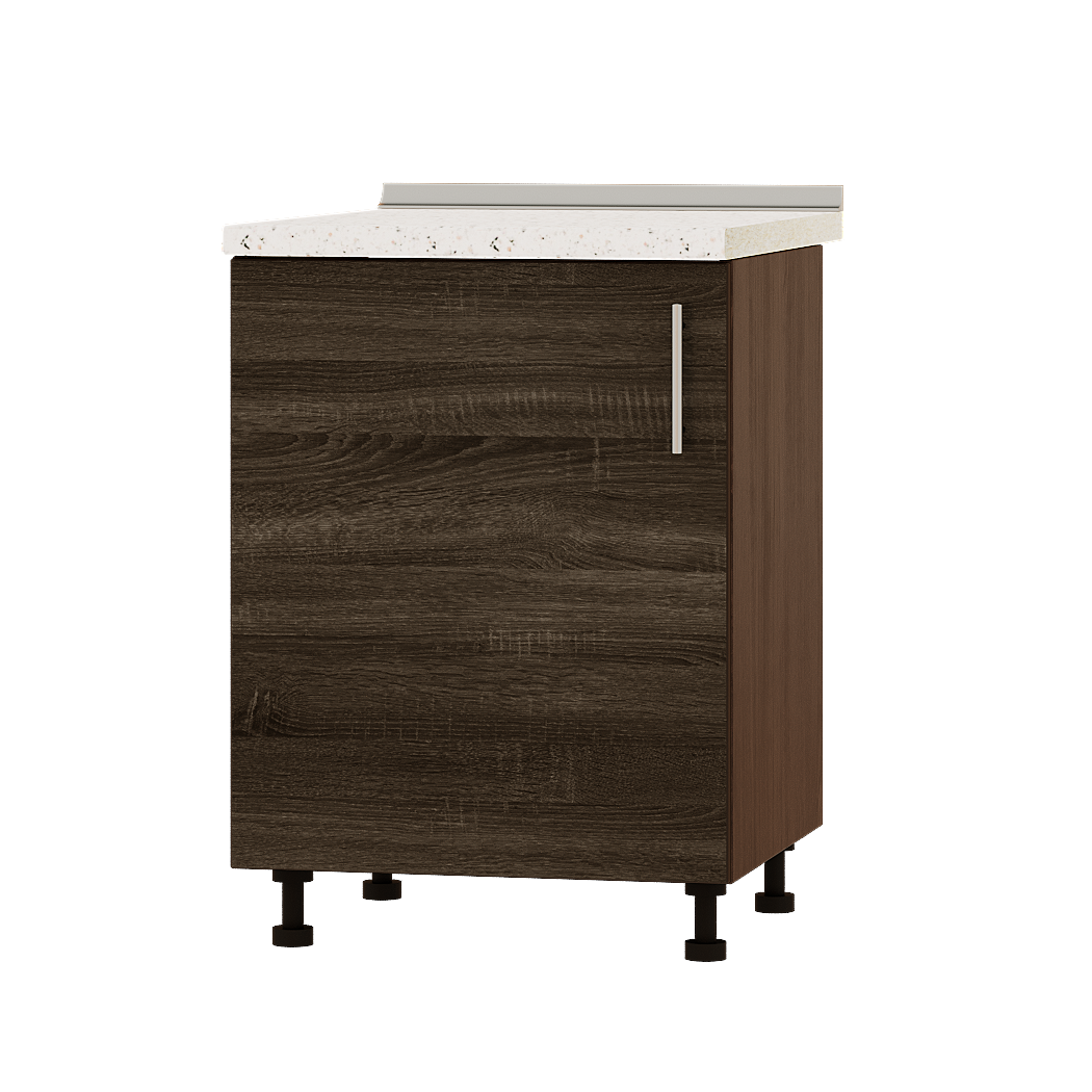 

Кухня Оптима модуль Низ мойка Н79-600 Дуб Сонома трюфель - Венге темный 60х47х82 см