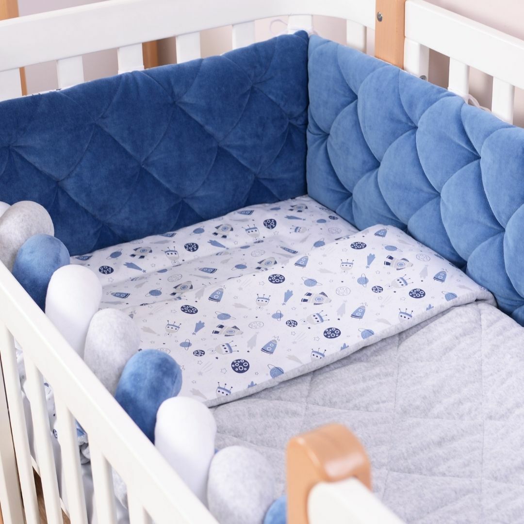 

Постельный комплект в кроватку Baby Veres Velour Cosmos 5 единиц