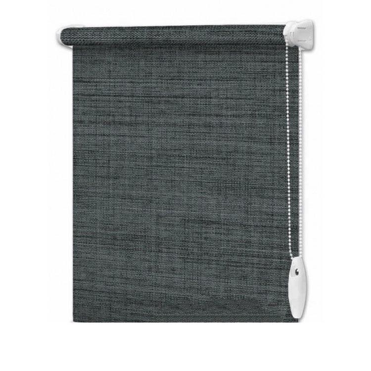 

Рулонная штора термо blackout InterDiz Меланж ВО 10 105х160 см открытого типа Черный