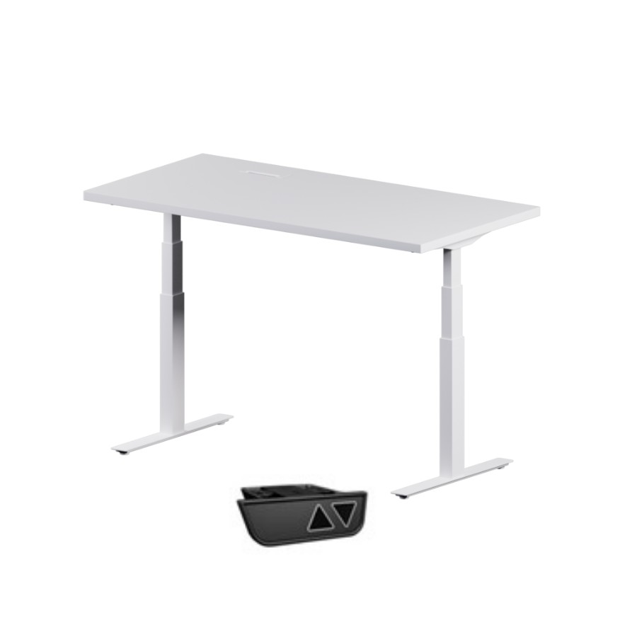

База подъемного стола со столешницей 2-Stand EPI EE RD3 S650/586 AC=ON ECS+ White