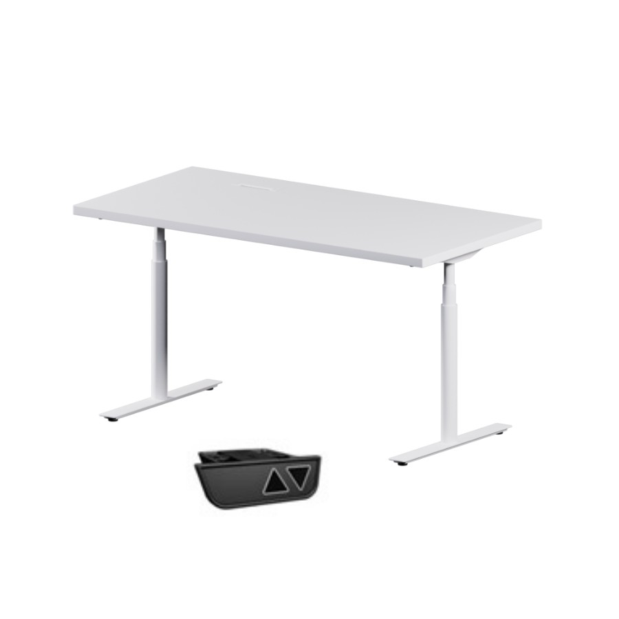

База подъемного стола со столешницей 2-Stand EPI EE CD3 S650/586 AC=ON ECS+ White