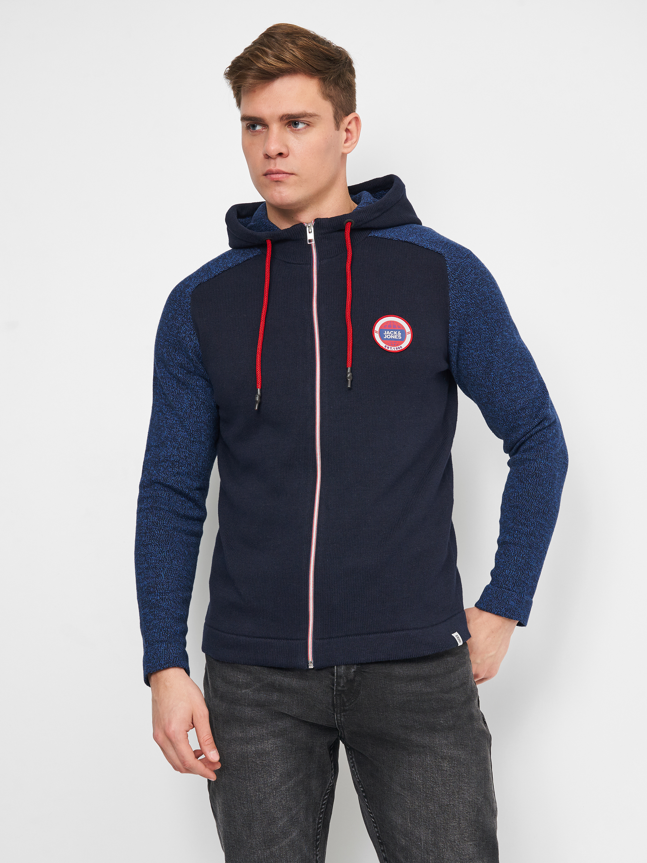 

Толстовка Jack & Jones XAZ258223HEHY  Черный/Темно-синий, Толстовка Jack & Jones XAZ258223HEHY L Черный/Темно-синий
