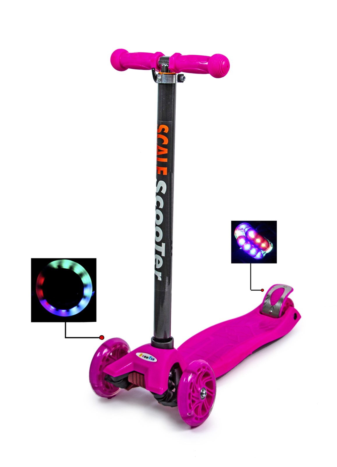 

Детский самокат Scale Sports MAXI ABEC-7. Pink